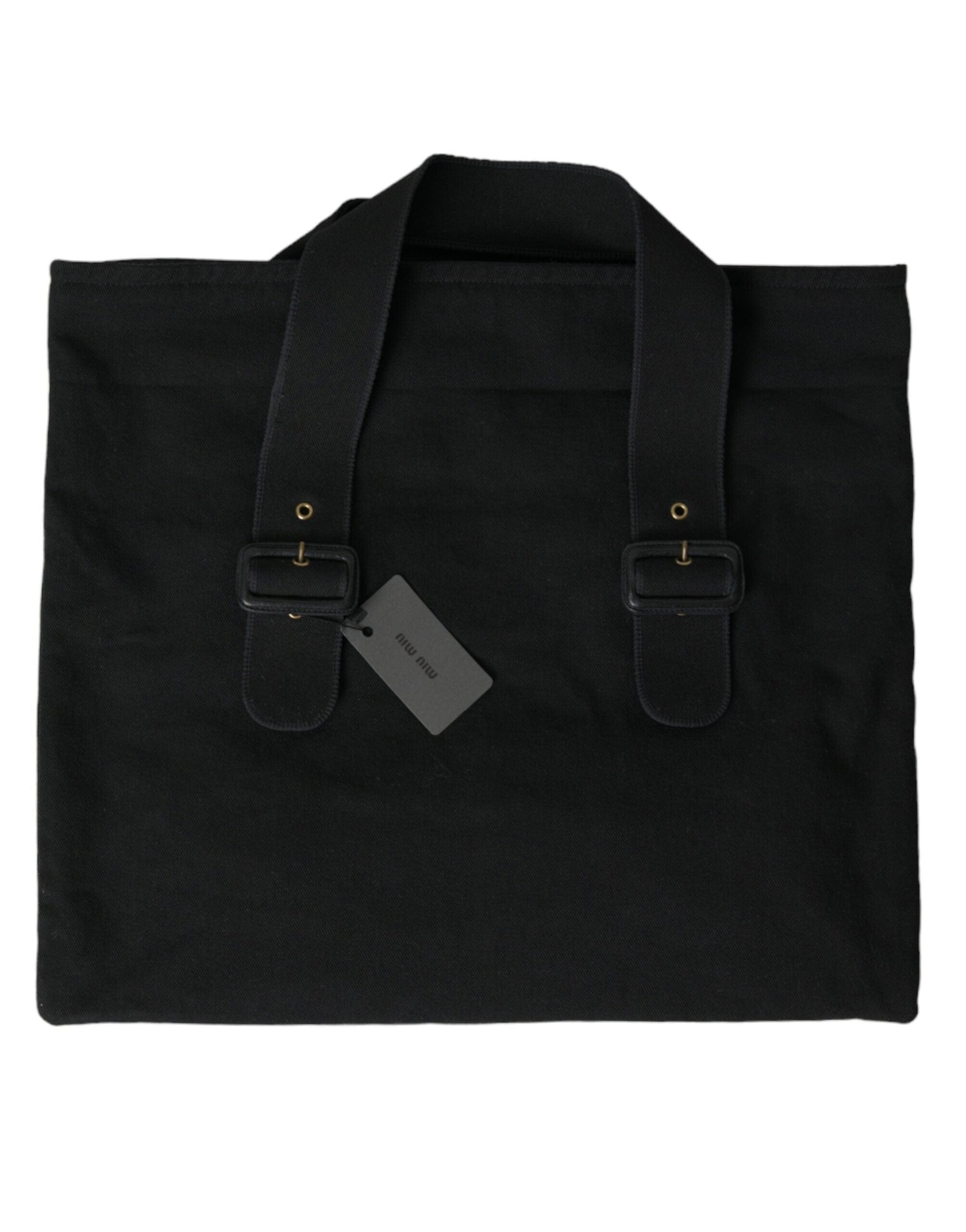 Miu Miu Miu Miu Chic Black Denim Tote for Everyday Elegance