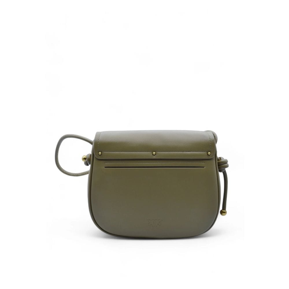 PINKO PINKO Green Leather Women Crossbody Bag