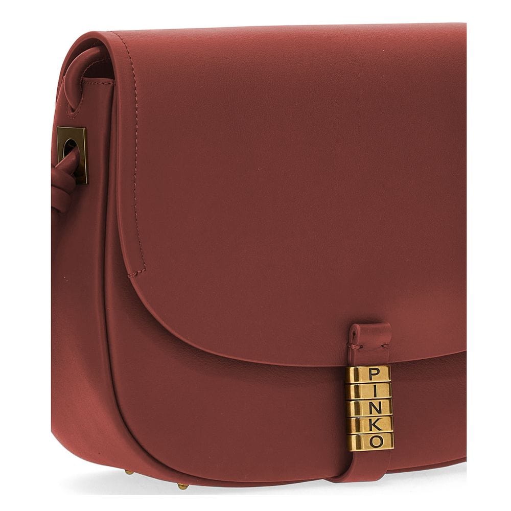 PINKO PINKO Red Leather Women Crossbody