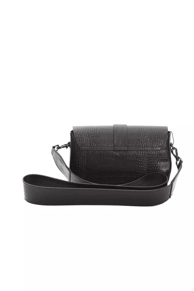 Pompei Donatella Pompei Donatella Black Leather Women Crossbody Bag