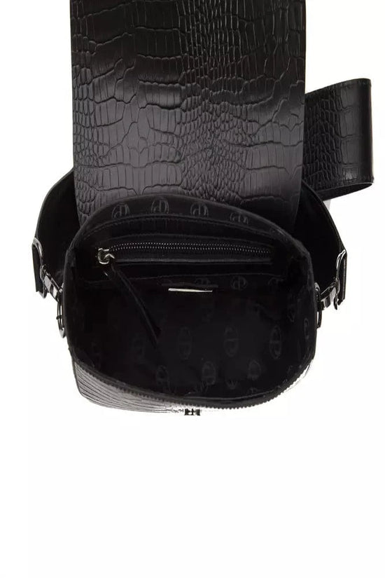 Pompei Donatella Pompei Donatella Black Leather Women Crossbody Bag