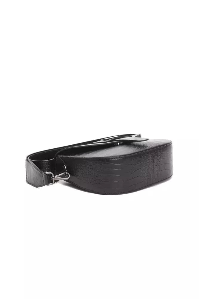 Pompei Donatella Pompei Donatella Black Leather Women Crossbody Bag