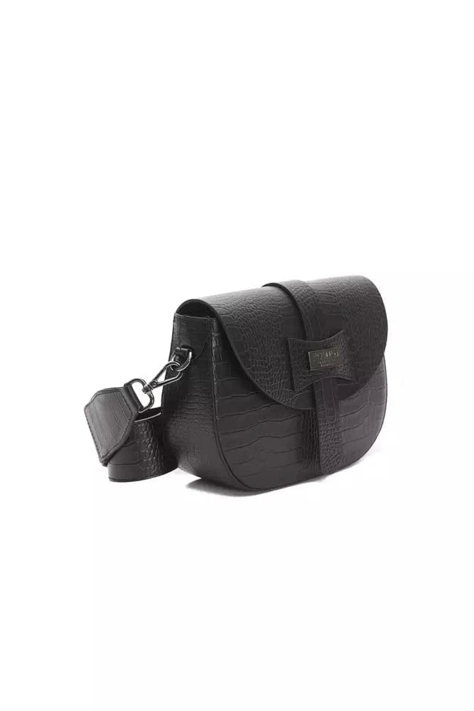 Pompei Donatella Pompei Donatella Black Leather Women Crossbody Bag