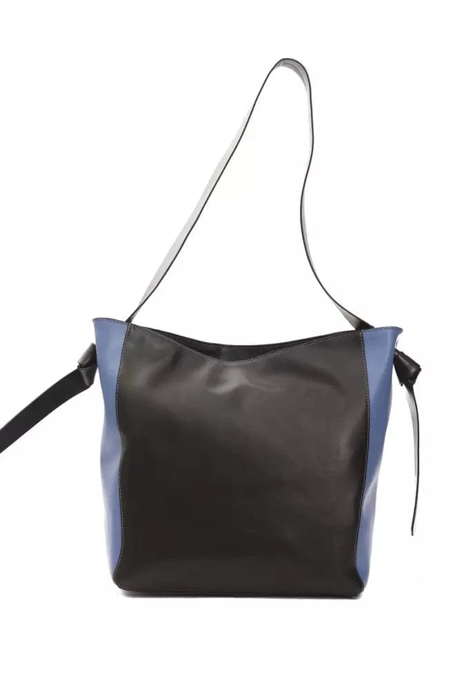 Pompei Donatella Pompei Donatella Black Leather Women Shoulder Bag