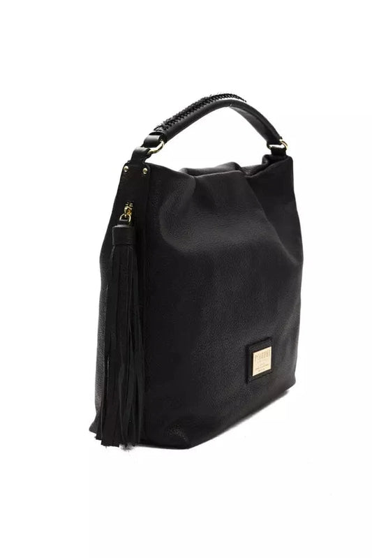 Pompei Donatella Pompei Donatella Black Leather Women Shoulder Bag