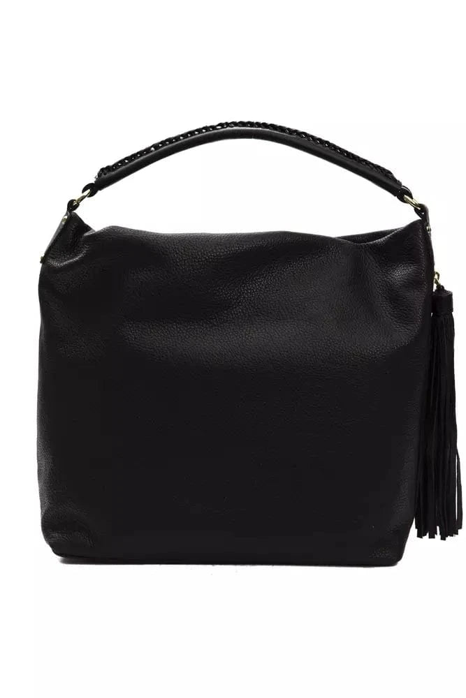 Pompei Donatella Pompei Donatella Black Leather Women Shoulder Bag