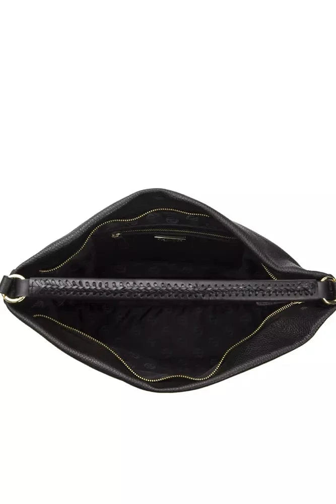 Pompei Donatella Pompei Donatella Black Leather Women Shoulder Bag
