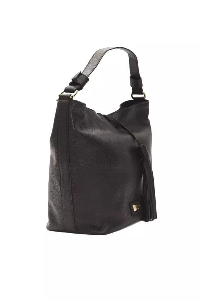 Pompei Donatella Pompei Donatella Black Leather Women Shoulder Bag