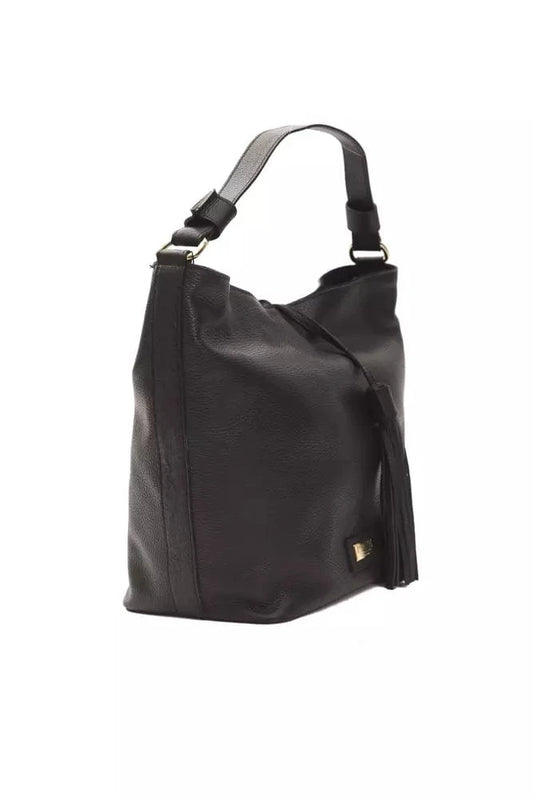 Pompei Donatella Pompei Donatella Black Leather Women Shoulder Bag