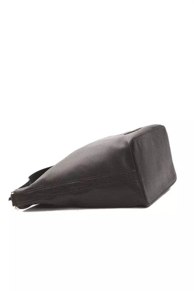 Pompei Donatella Pompei Donatella Black Leather Women Shoulder Bag