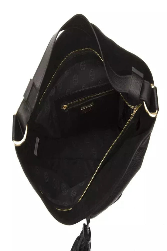 Pompei Donatella Pompei Donatella Black Leather Women Shoulder Bag