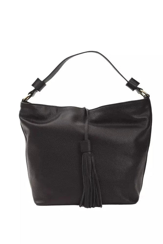 Pompei Donatella Pompei Donatella Black Leather Women Shoulder Bag