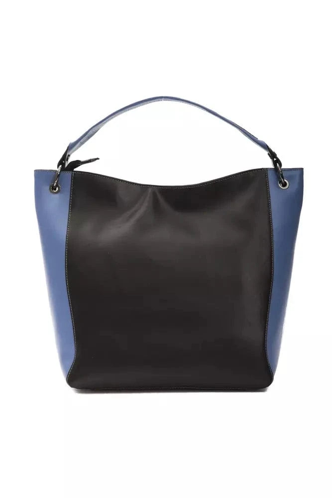 Pompei Donatella Pompei Donatella Black Leather Women Shoulder Bag