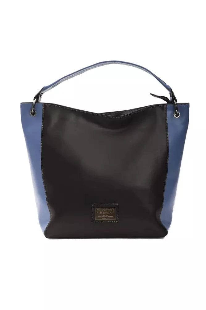 Pompei Donatella Pompei Donatella Black Leather Women Shoulder Bag
