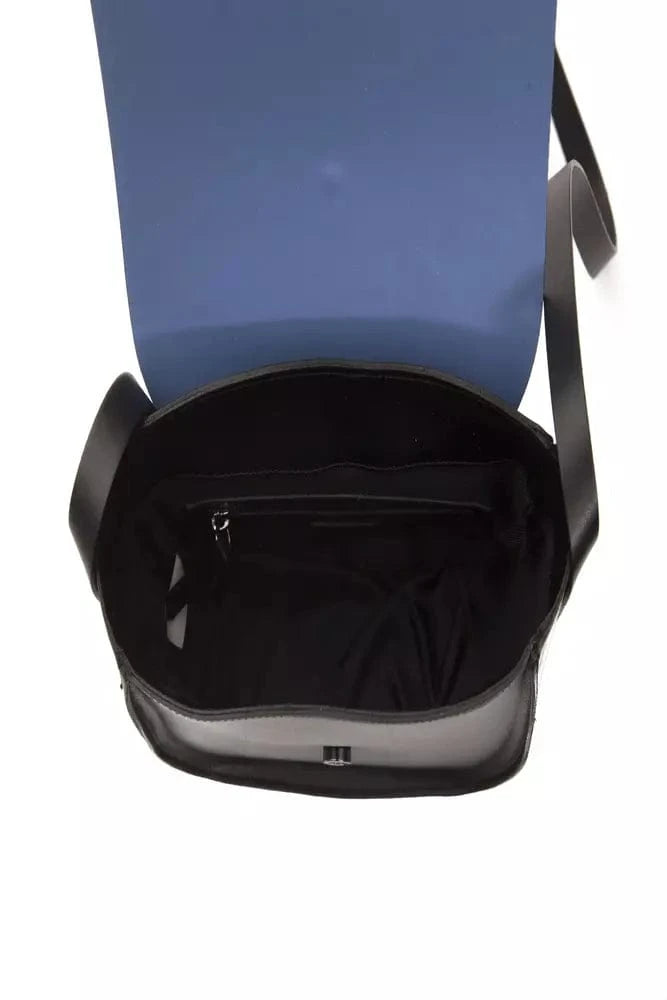 Pompei Donatella Pompei Donatella Blue Leather Women Crossbody Bag