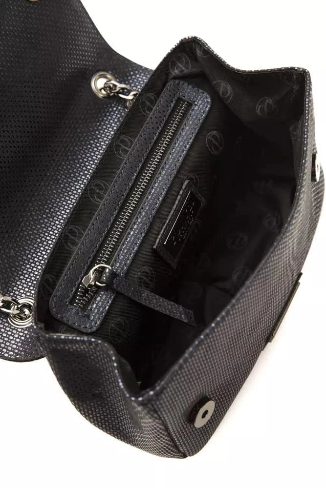 Pompei Donatella Pompei Donatella Blue Leather Women Crossbody Bag