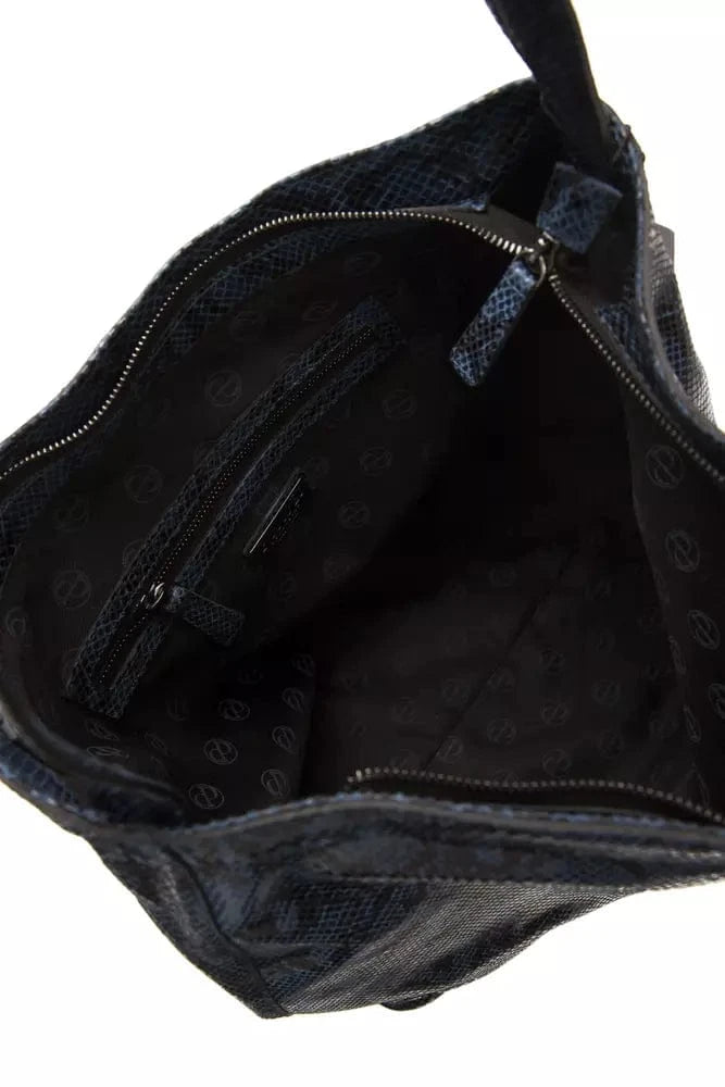 Pompei Donatella Pompei Donatella Blue Leather Women Shoulder Bag