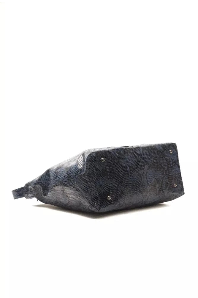 Pompei Donatella Pompei Donatella Blue Leather Women Shoulder Bag