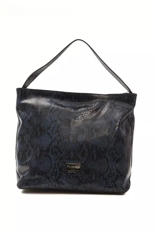 Pompei Donatella Pompei Donatella Blue Leather Women Shoulder Bag
