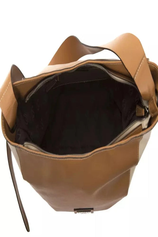 Pompei Donatella Pompei Donatella Brown Leather Women Shoulder Bag