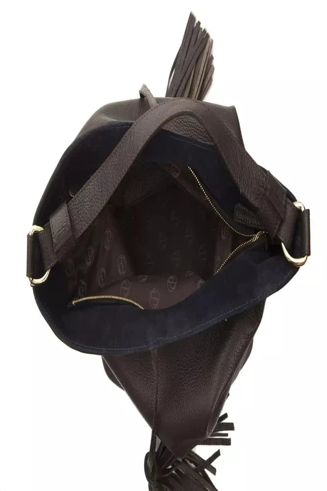 Pompei Donatella Pompei Donatella Brown Leather Women Shoulder Bag