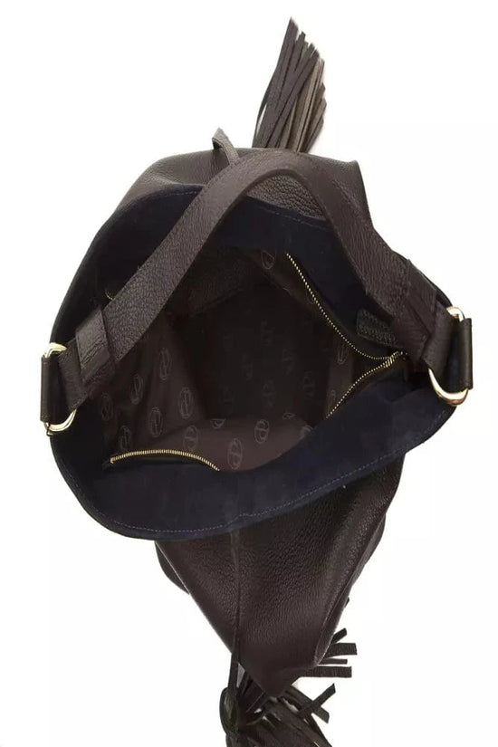 Pompei Donatella Pompei Donatella Brown Leather Women Shoulder Bag