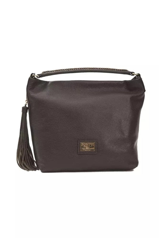 Pompei Donatella Pompei Donatella Brown Leather Women Shoulder Bag