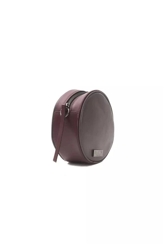Pompei Donatella Pompei Donatella Burgundy Leather Women Crossbody Bag