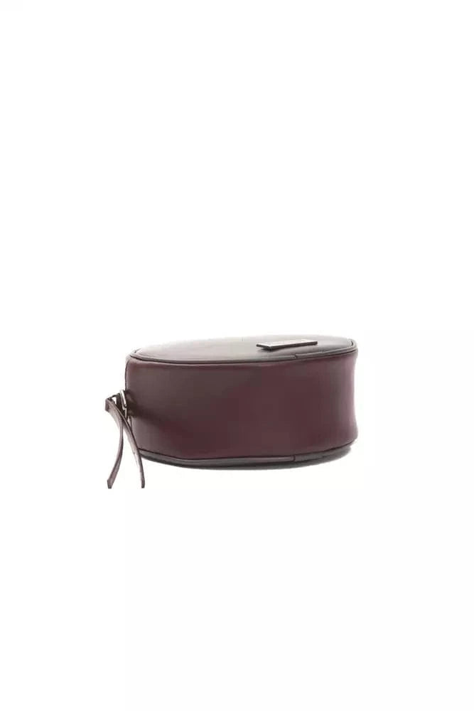 Pompei Donatella Pompei Donatella Burgundy Leather Women Crossbody Bag