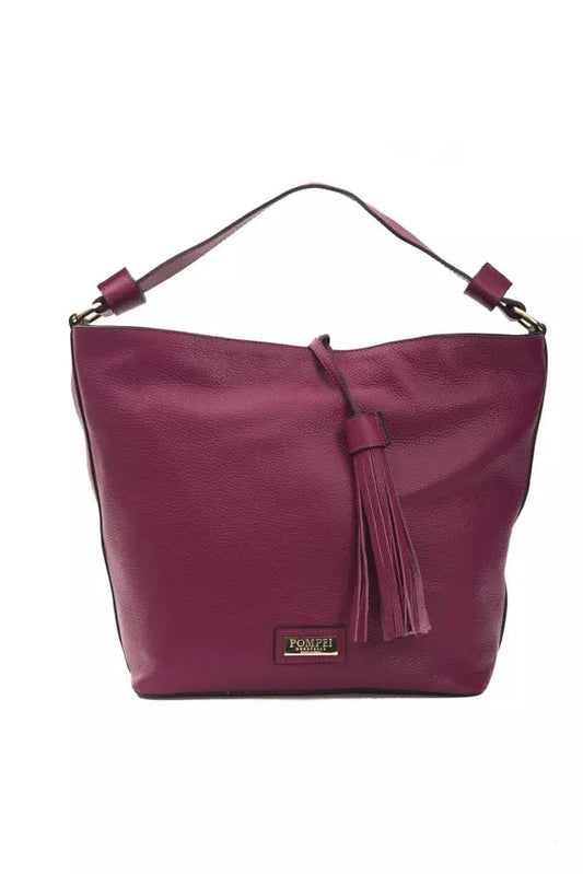 Pompei Donatella Pompei Donatella Burgundy Leather Women Shoulder Bag