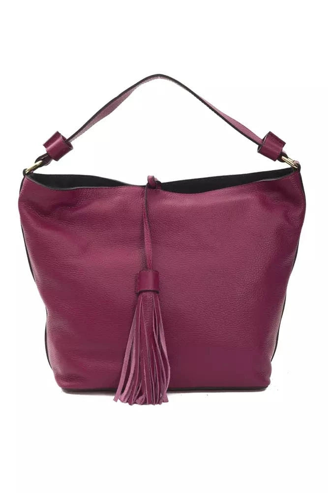 Pompei Donatella Pompei Donatella Burgundy Leather Women Shoulder Bag