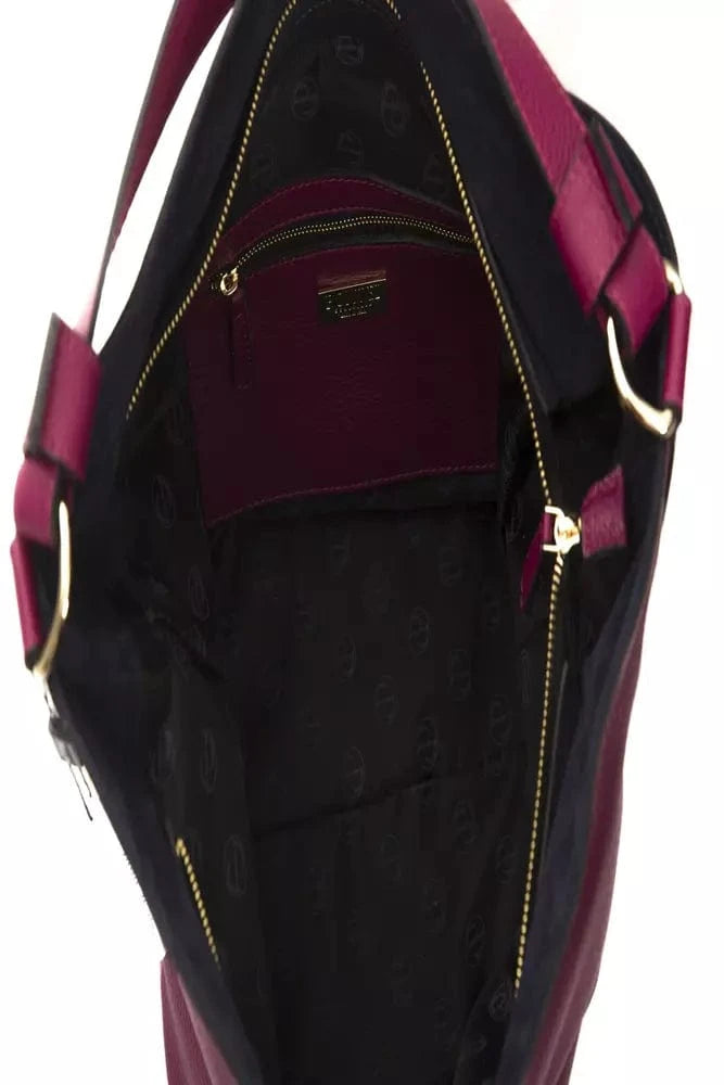 Pompei Donatella Pompei Donatella Burgundy Leather Women Shoulder Bag