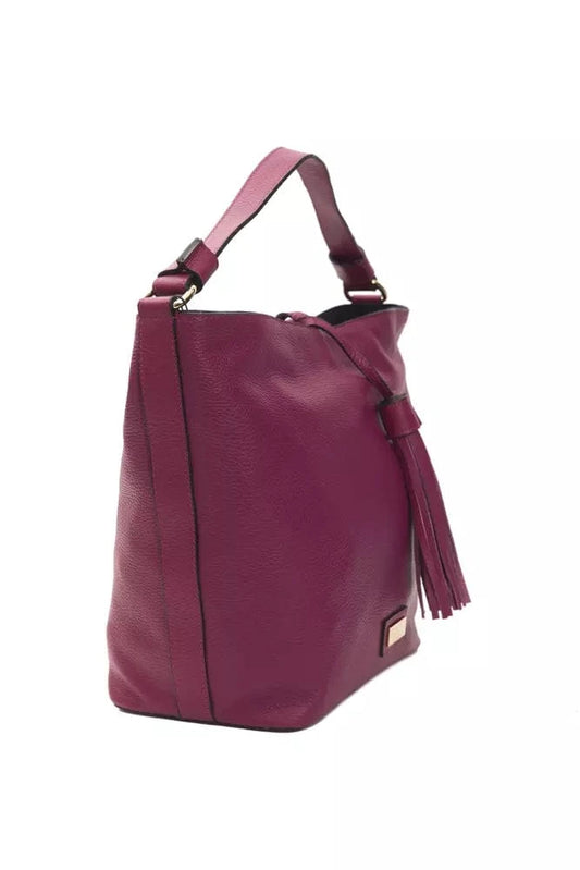 Pompei Donatella Pompei Donatella Burgundy Leather Women Shoulder Bag