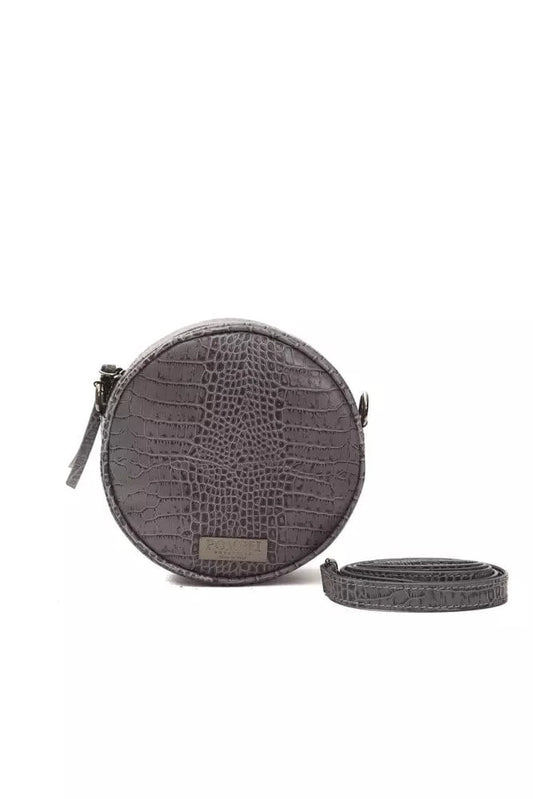 Pompei Donatella Pompei Donatella Gray Leather Women Crossbody Bag