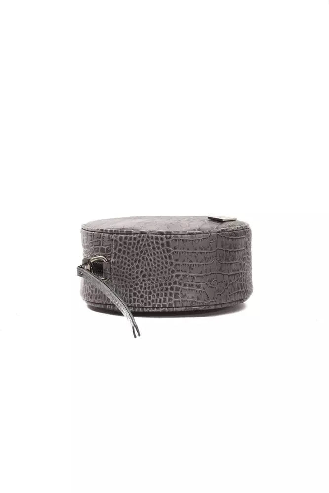Pompei Donatella Pompei Donatella Gray Leather Women Crossbody Bag