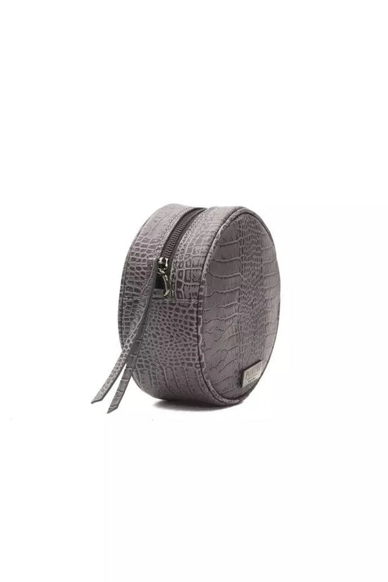 Pompei Donatella Pompei Donatella Gray Leather Women Crossbody Bag