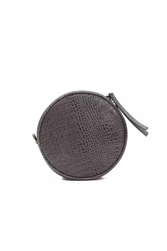 Pompei Donatella Pompei Donatella Gray Leather Women Crossbody Bag