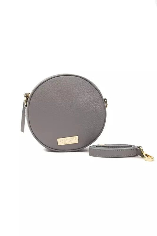 Pompei Donatella Pompei Donatella Gray Leather Women Crossbody