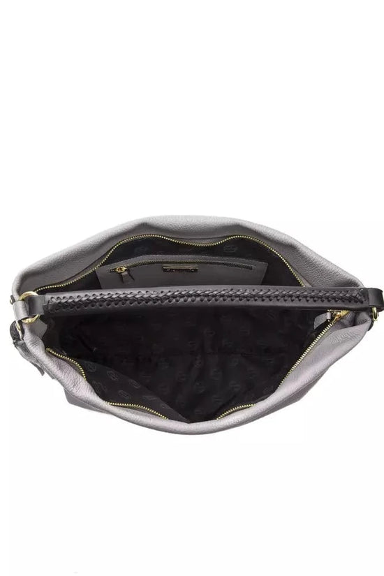 Pompei Donatella Pompei Donatella Gray Leather Women Shoulder Bag