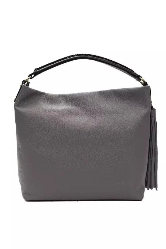 Pompei Donatella Pompei Donatella Gray Leather Women Shoulder Bag
