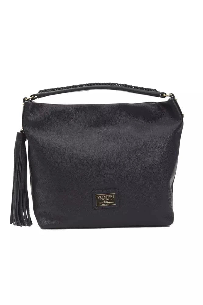 Pompei Donatella Pompei Donatella Gray Leather Women Shoulder Bag