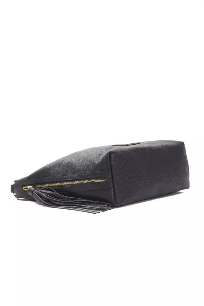 Pompei Donatella Pompei Donatella Gray Leather Women Shoulder Bag