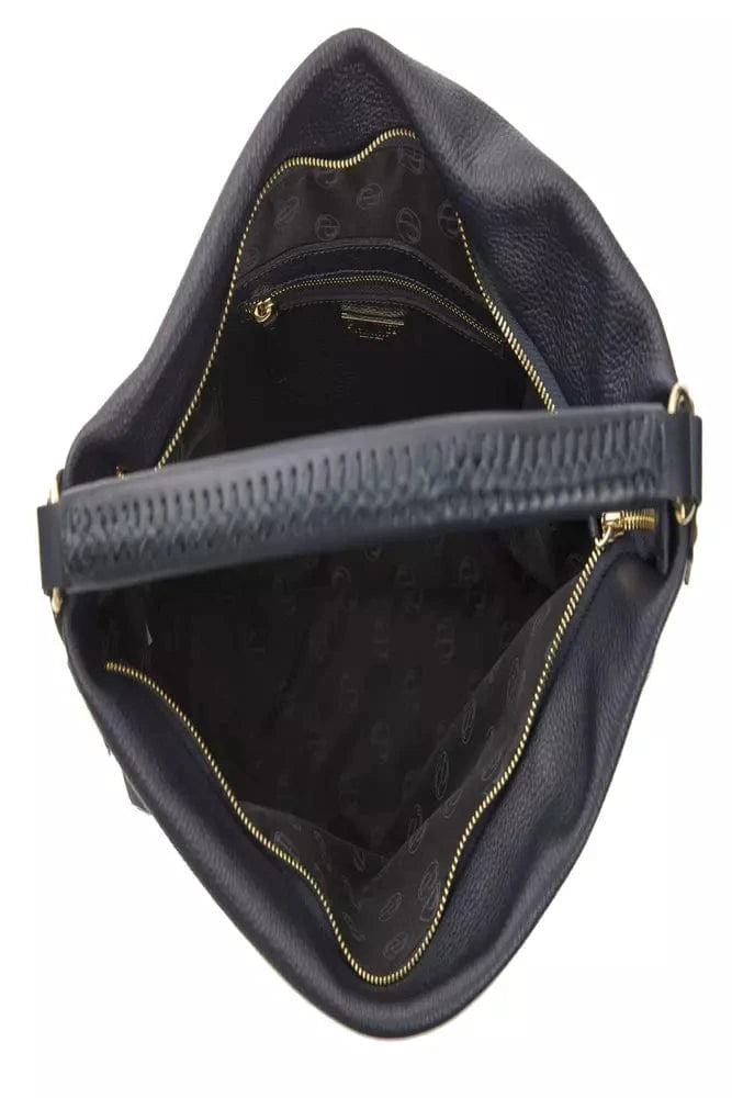Pompei Donatella Pompei Donatella Gray Leather Women Shoulder Bag