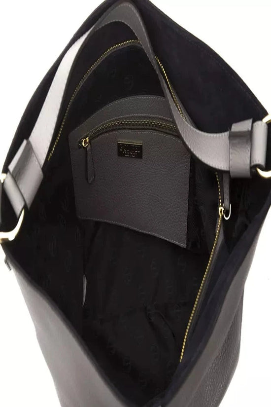 Pompei Donatella Pompei Donatella Gray Leather Women Shoulder Bag