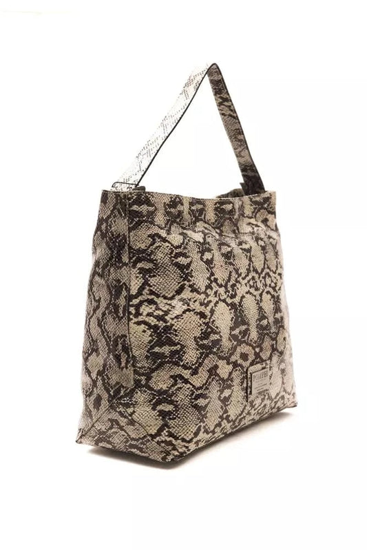 Pompei Donatella Pompei Donatella Gray Leather Women Shoulder Bag