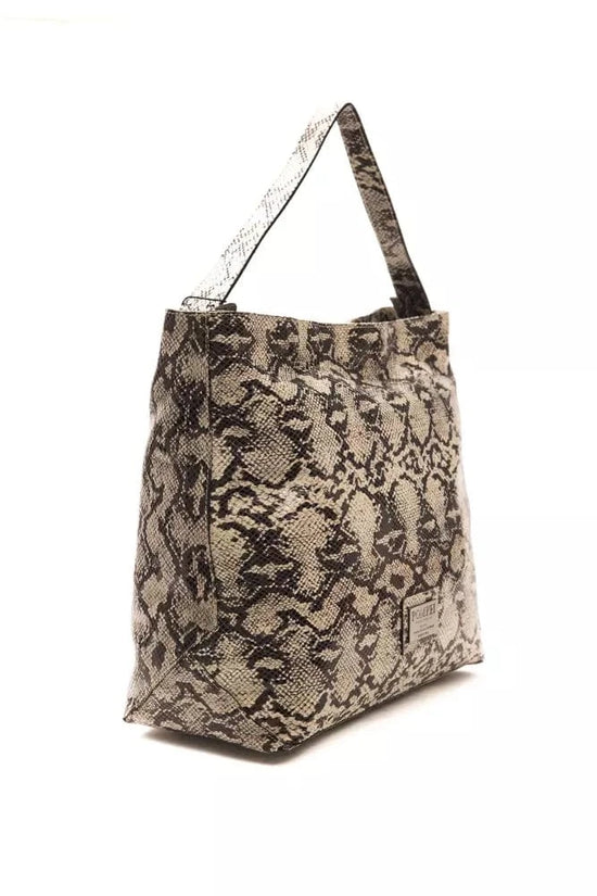 Pompei Donatella Pompei Donatella Gray Leather Women Shoulder Bag