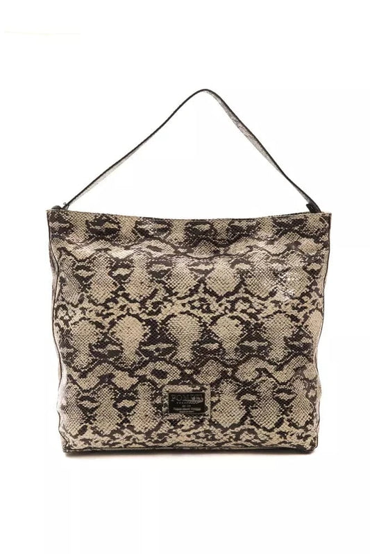 Pompei Donatella Pompei Donatella Gray Leather Women Shoulder Bag