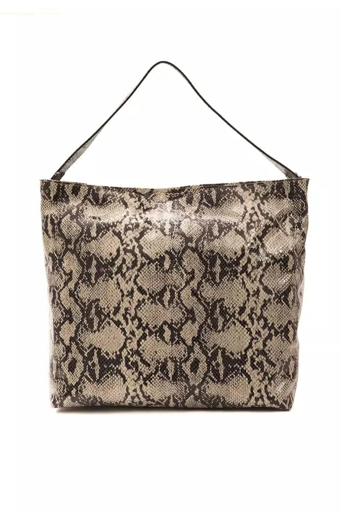Pompei Donatella Pompei Donatella Gray Leather Women Shoulder Bag