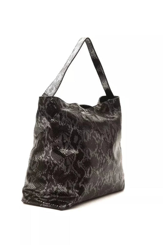 Pompei Donatella Pompei Donatella Gray Leather Women Shoulder Bag
