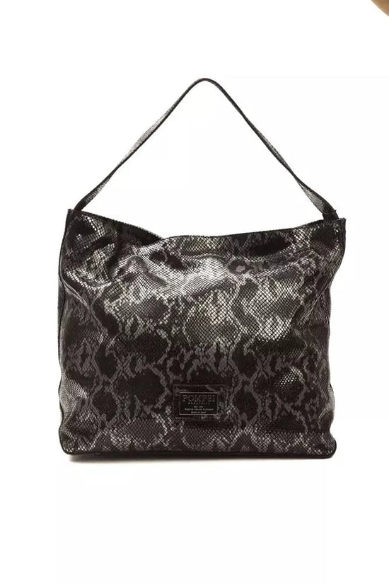 Pompei Donatella Pompei Donatella Gray Leather Women Shoulder Bag